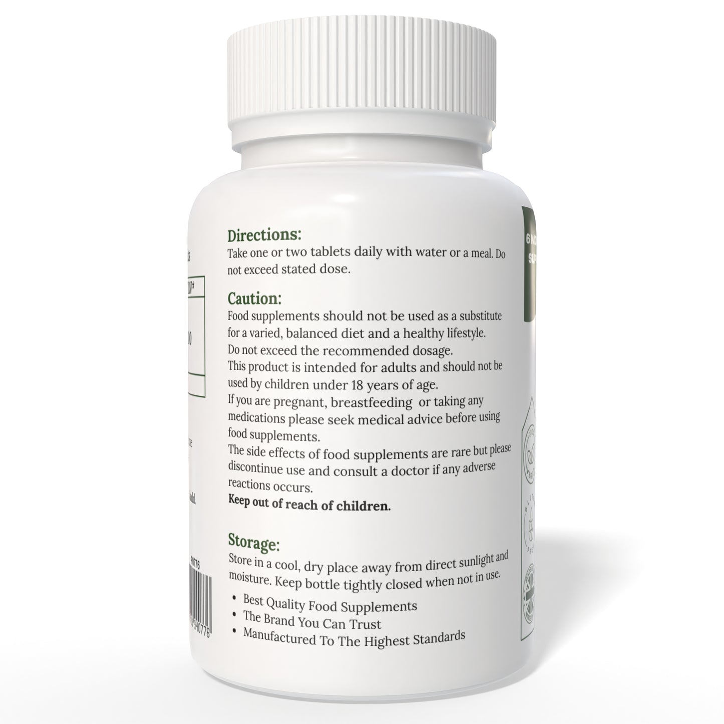 Calcium 400mg Tablets | 120 Pack | Healthy Bones & Teeth | UK Made | Vegan | by ProAid