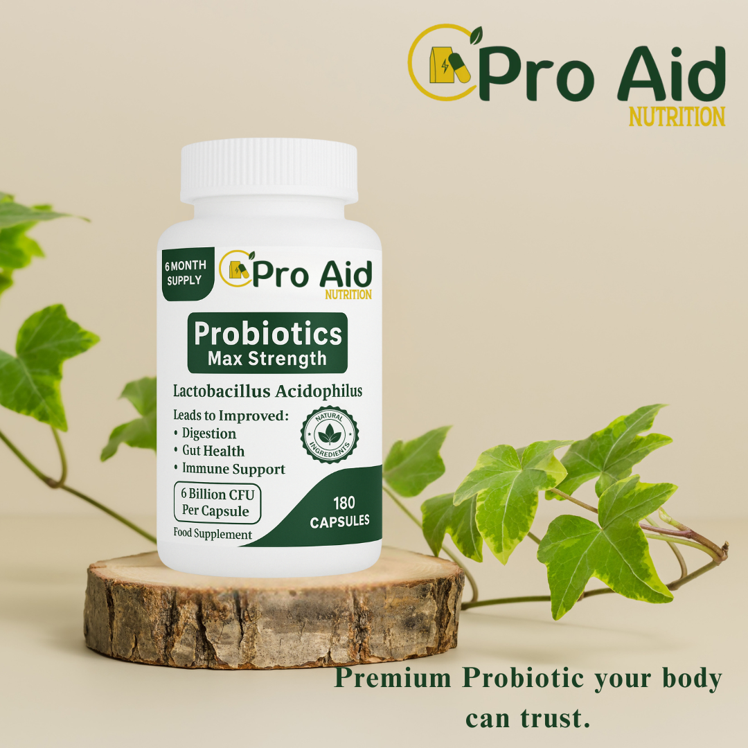 PROBIOTICS For GUT Health Support MAX 180 Capsules 6 BILLION CFU Lactobacillus