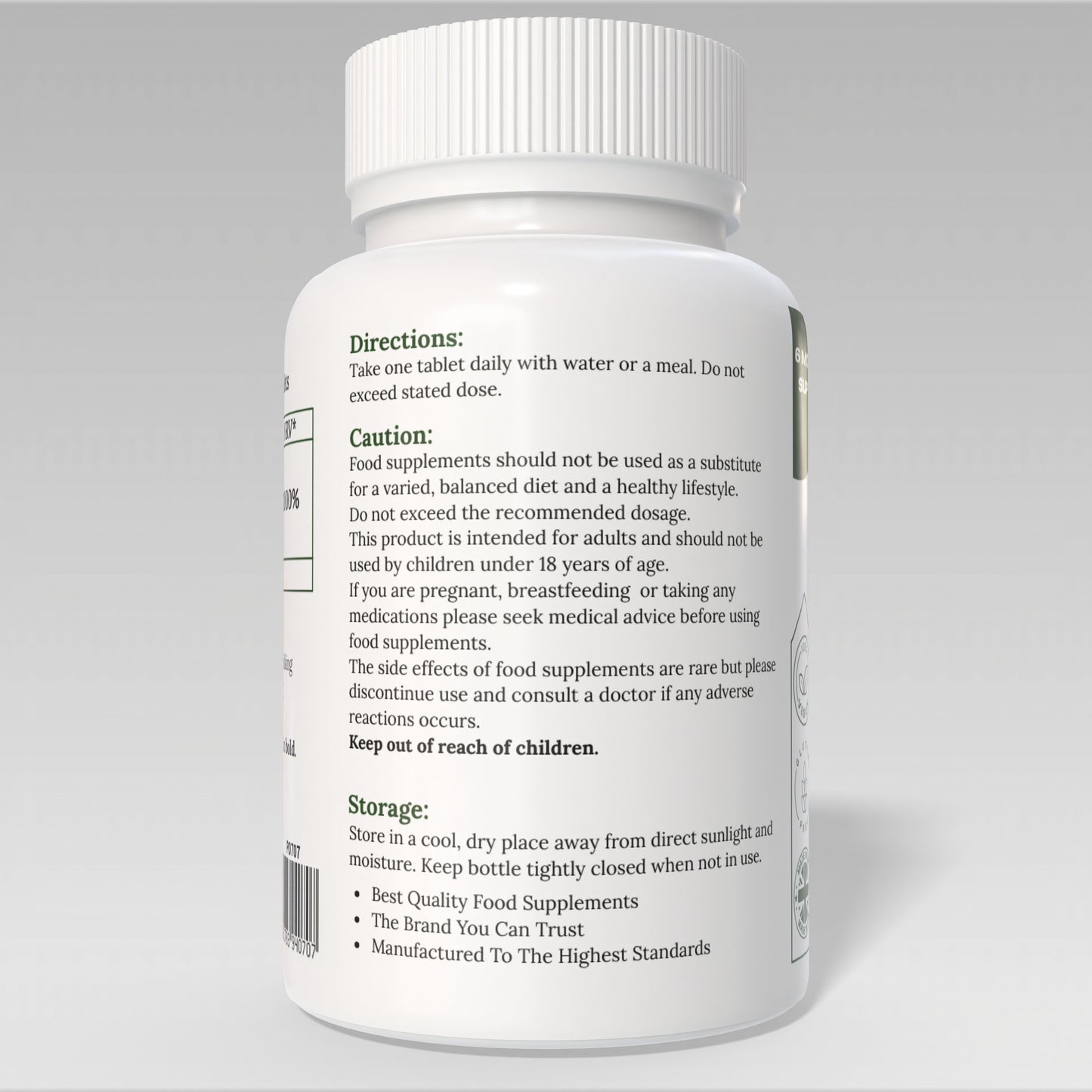 Vitamin D3 2000IU Tablets | 180 Pack | 6 Month Supply | Immune & Muscle Function | Vegan | By Proaid