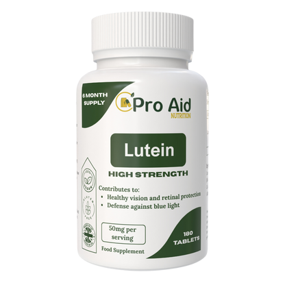 Lutein 50mg High Strength Eye Care Health 180 Tablets By Proaid