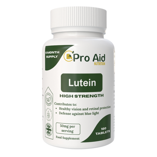 Lutein 50mg High Strength Eye Care Health 180 Tablets By Proaid
