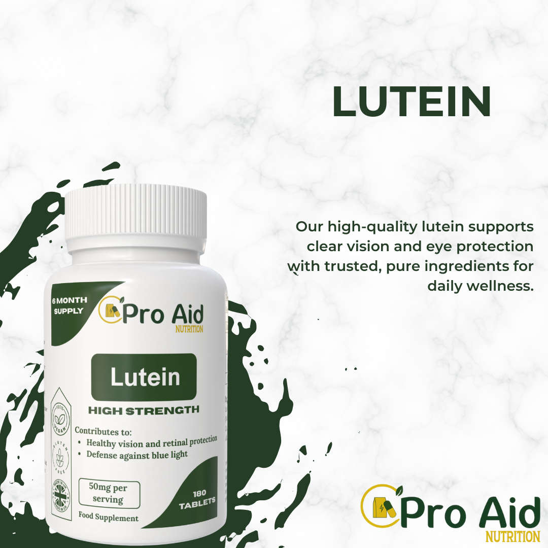 Lutein 50mg High Strength Eye Care Health 180 Tablets By Proaid