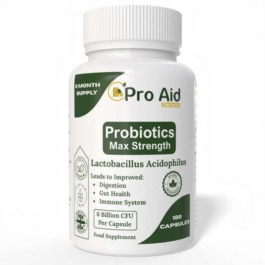 PROBIOTICS For GUT Health Support MAX 180 Capsules 6 BILLION CFU Lactobacillus