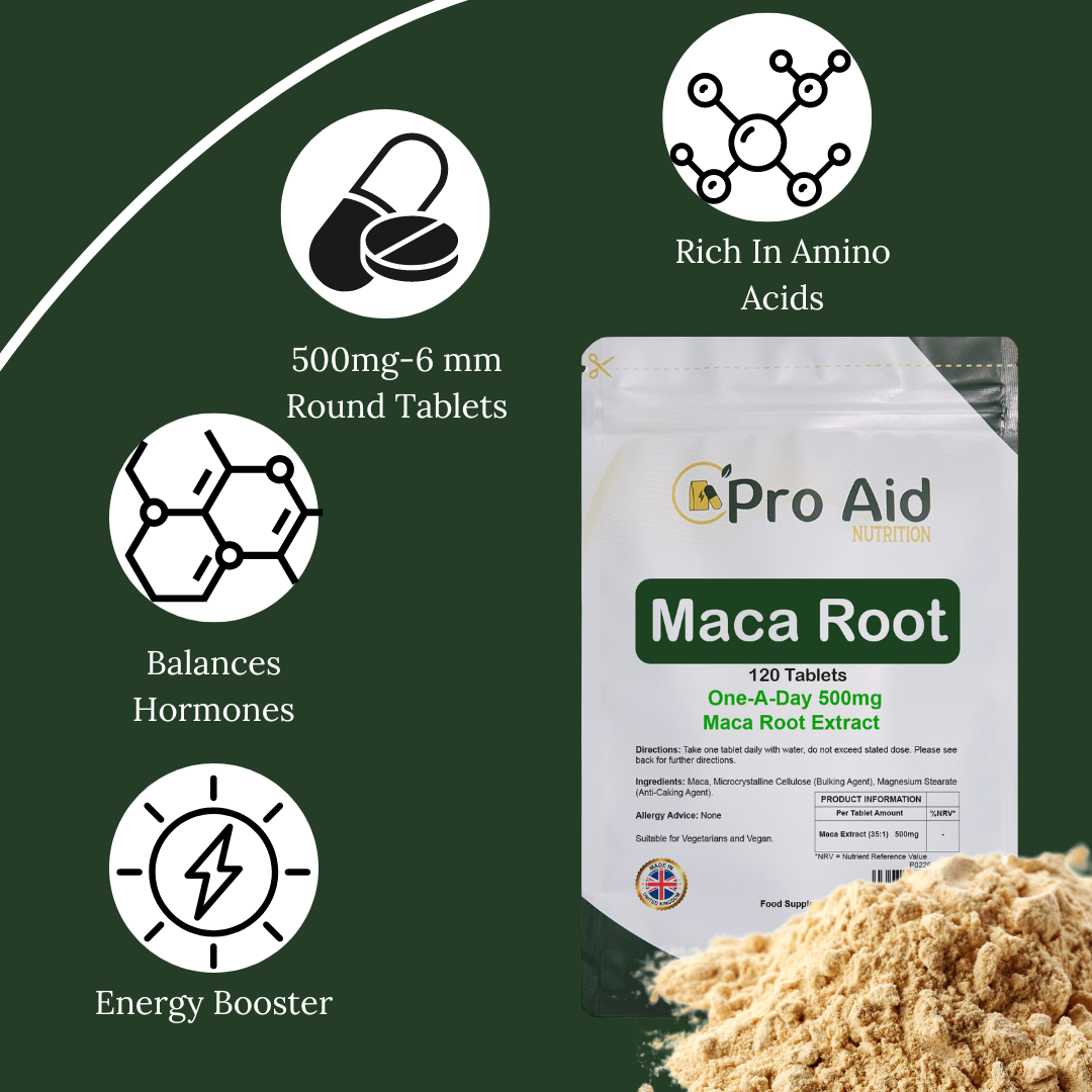 Maca Root 500mg High Strength Herbal Extract