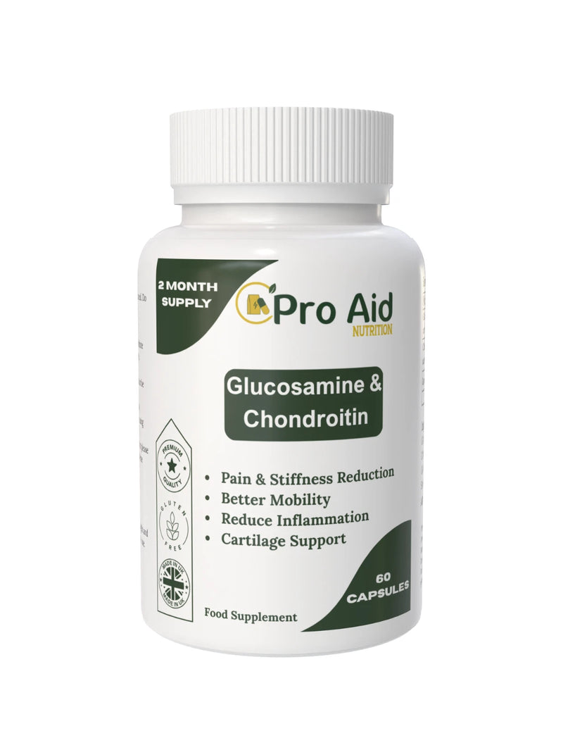 Glucosamine & Chondroitin 400mg Capsules | 60 Pack | Joint Support | UK Made | By Proaid