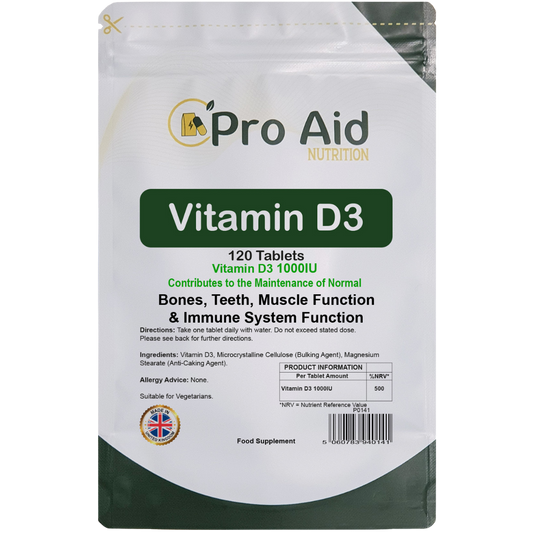 Vitamin D3 Tablets 1000IU Immune Health, Healthy Bones